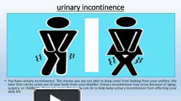 drugs that cause urinary incontinence